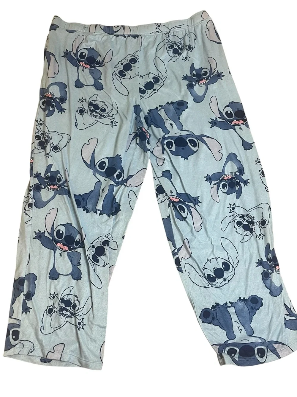 Disney Light Blue Lilo & Stitch Print Pajama Bottoms Pants Sz 2X (18-20)